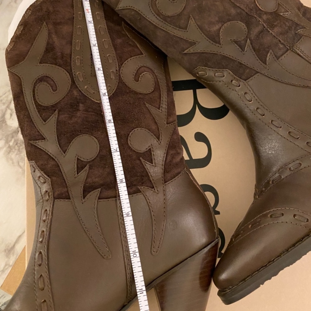 GHBass Brown leather boots nib sz 6.5 - Picture 9 of 11